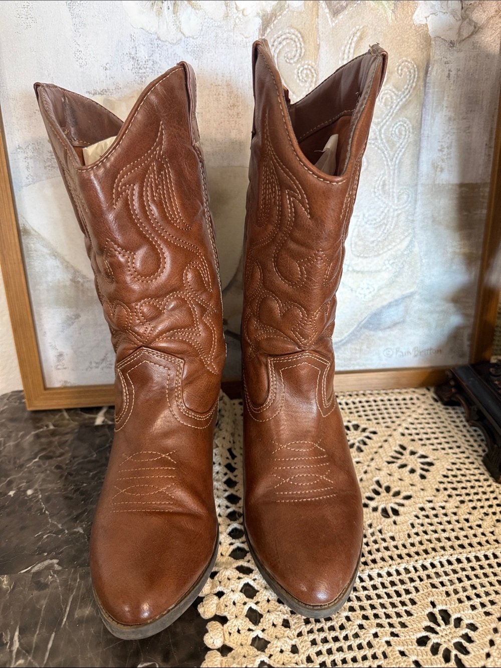 Faded Glory Brown Kids' Western Cowboy Boots